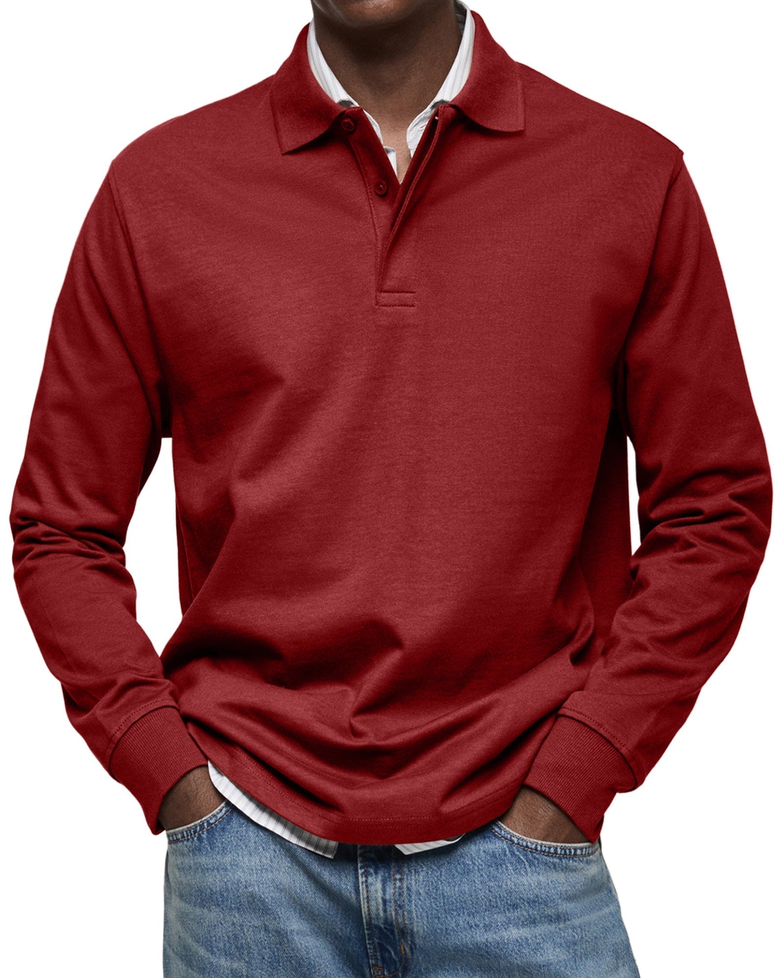 Koen™ | Luxe Polo met Lange Mouwen – Tijdloze Stijl & Dagelijks Comfort