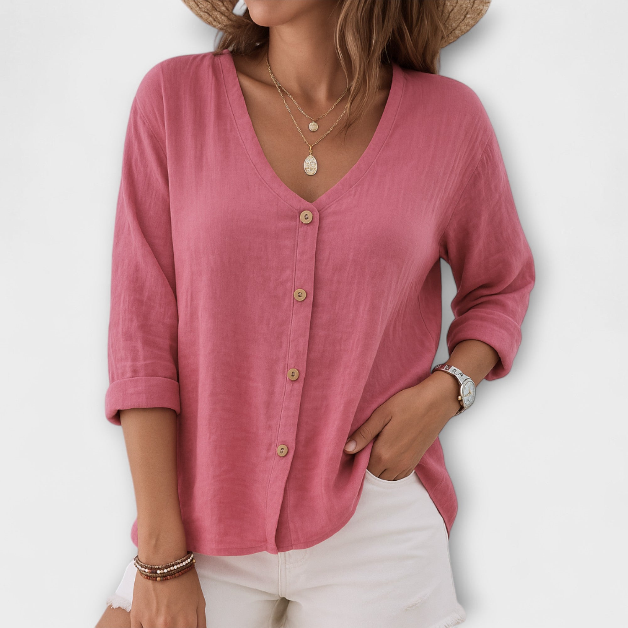 Bloom™ | Casual Overhemd met Knopen