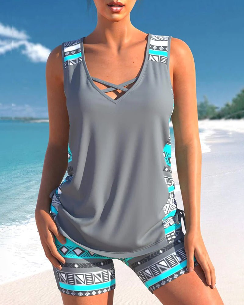 Silke™ | Tankini Set – Ontspannen Zelfvertrouwen & Comfortabele Hoge Taille