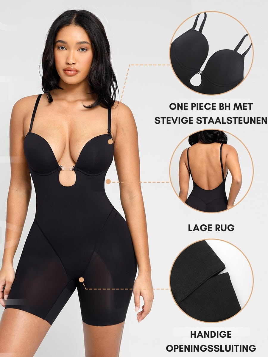 Bloom ™ | Plunge Bodysuit met Verwijderbare Pads
