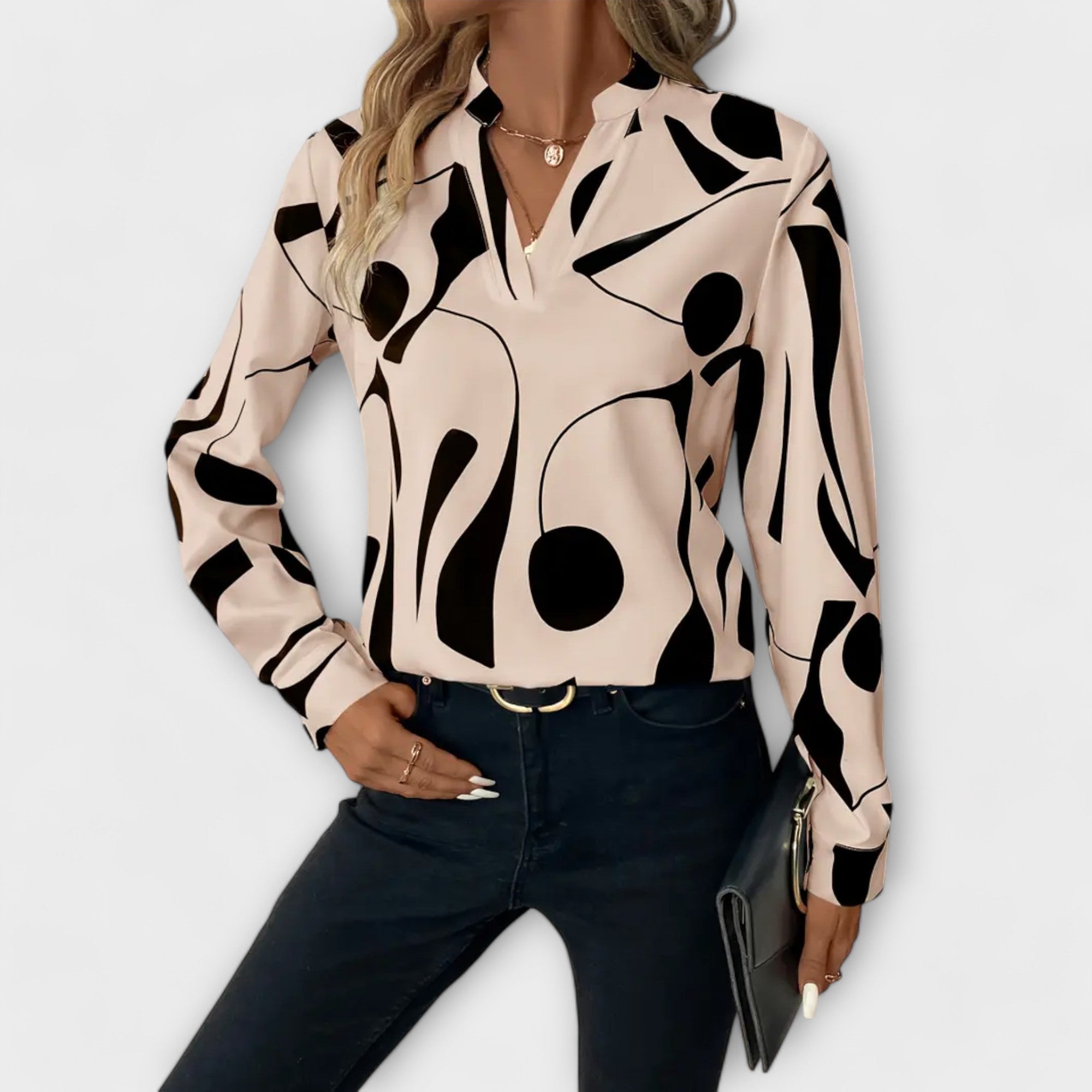 Lara™ Elegante Blouse Met Design