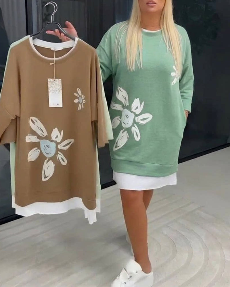 Danique™ | Premium Casual Sweatshirtjurk – Moeiteloze Stijl & Comfort voor Elke Dag