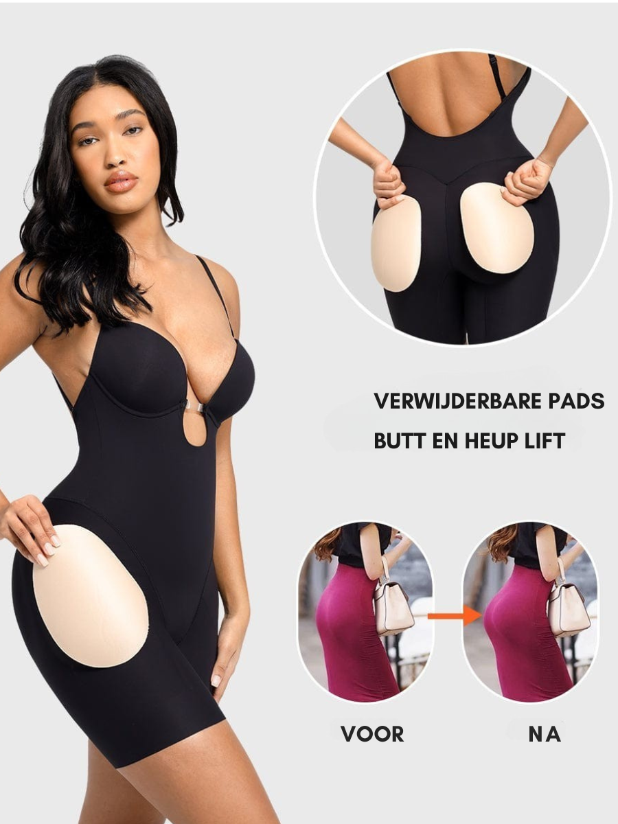 Bloom ™ | Plunge Bodysuit met Verwijderbare Pads