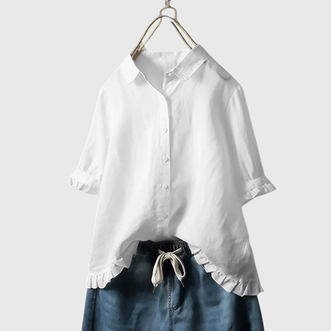 Pamela™ | Elegante & Verfijnde Hemdblouse