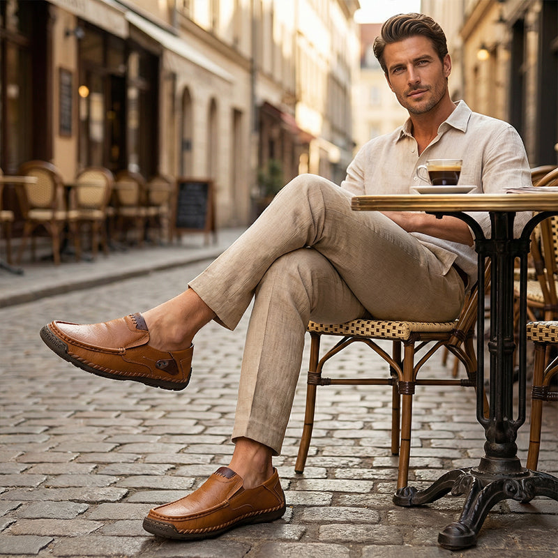 Teun™ | Premium Leren Instapschoenen – Tijdloze Klasse & Ademend Comfort