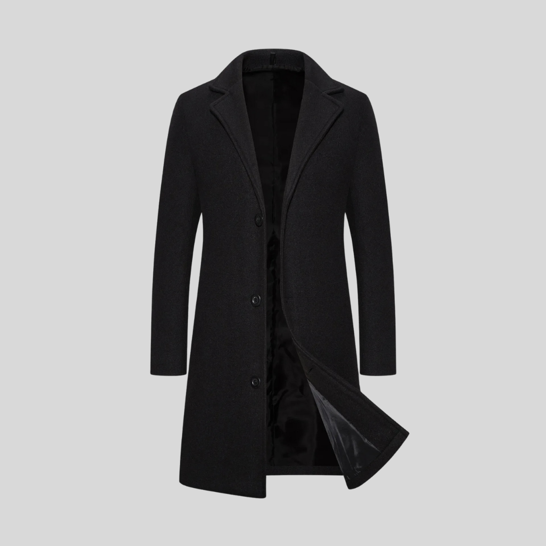 Reinier™ | Luxe Lange Winterjas – Tijdloze Klasse & Verfijnde Warmte