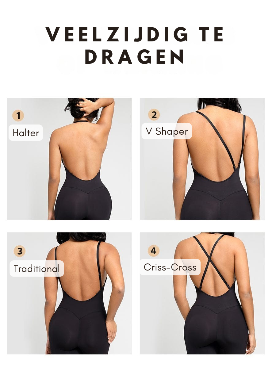 Bloom ™ | Plunge Bodysuit met Verwijderbare Pads