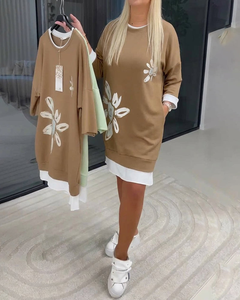 Danique™ | Premium Casual Sweatshirtjurk – Moeiteloze Stijl & Comfort voor Elke Dag