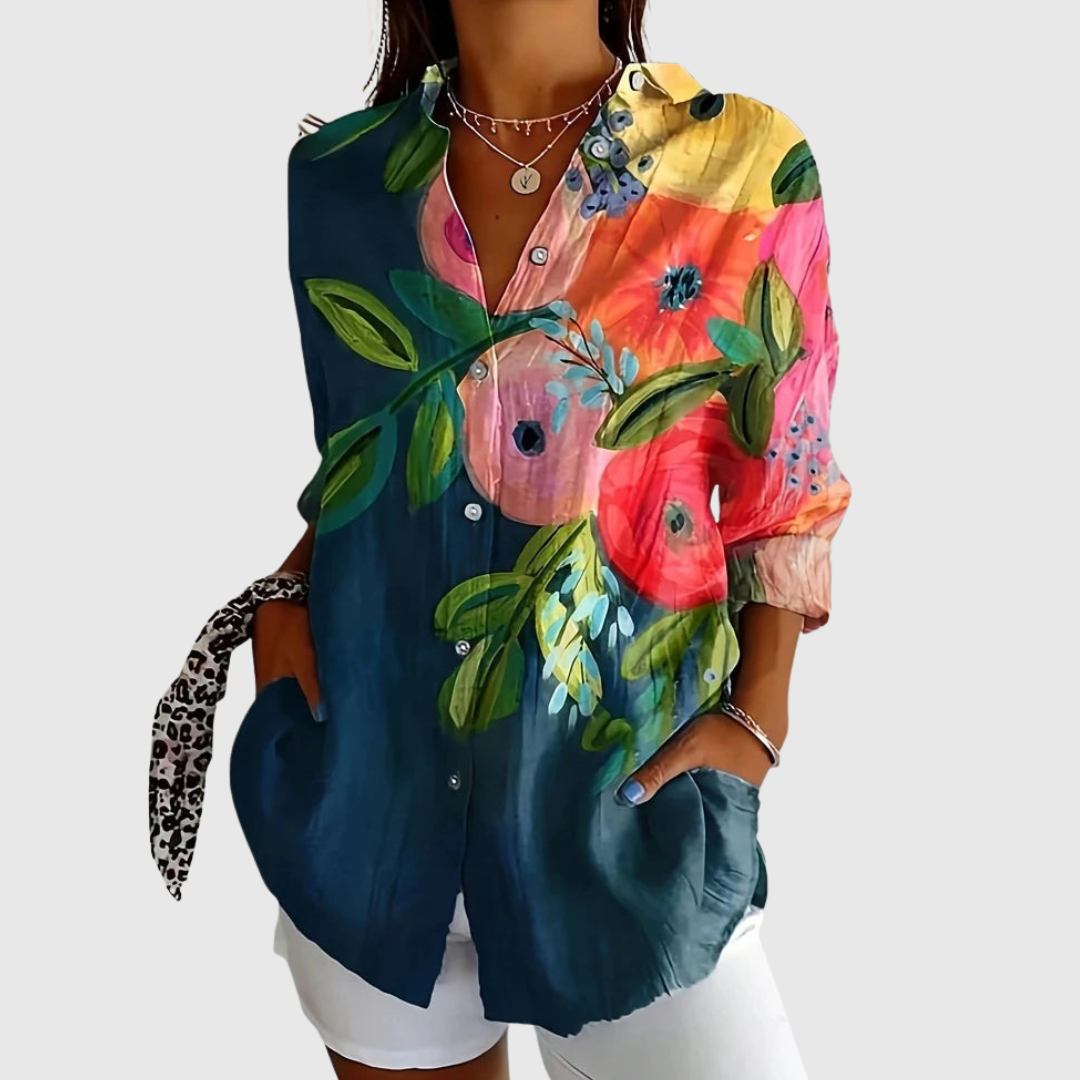 Elegante Bloes met Bloemen