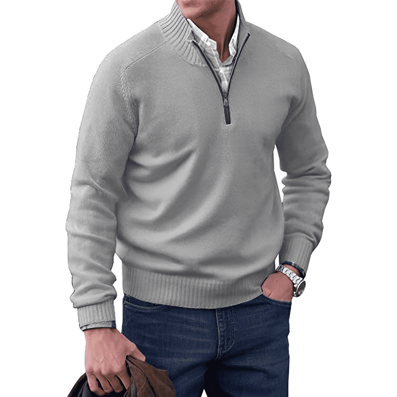 Sjoerd™ | Zip Trui met Kraag – Stijlvol Comfort & Moeiteloze Veelzijdigheid ( 1+1 Gratis )