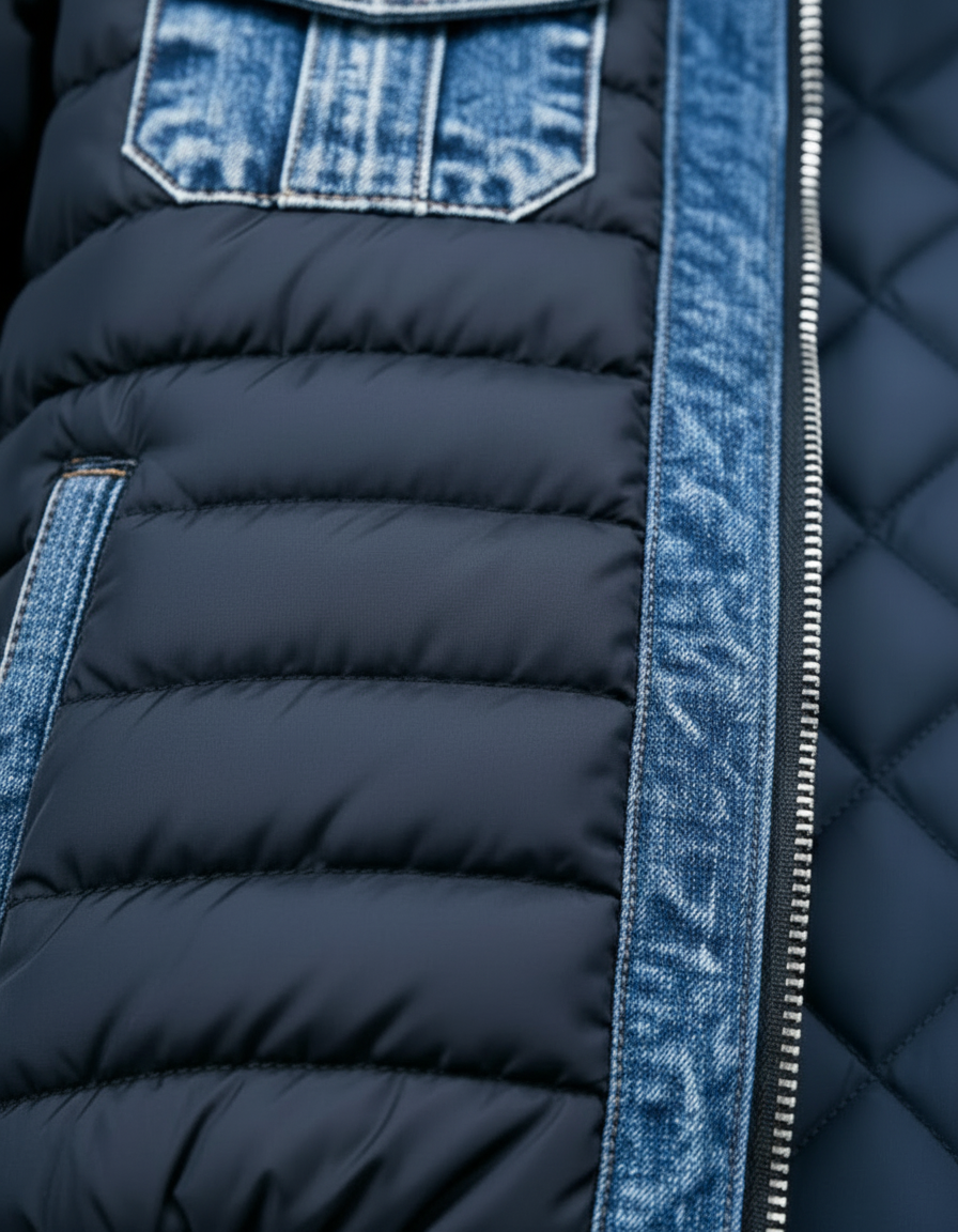 Bloom™ | Premium Gevoerde Denim Jas- Warm, stoer & comfortabel