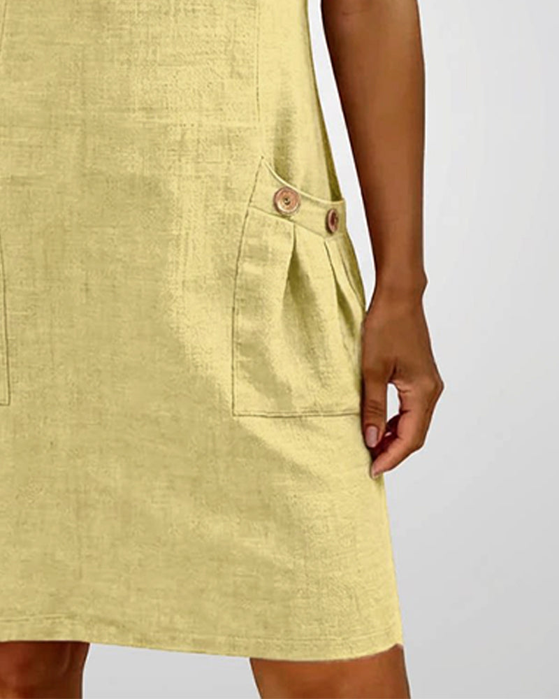 Bloom™ | Katoenen jurk met ritssluiting