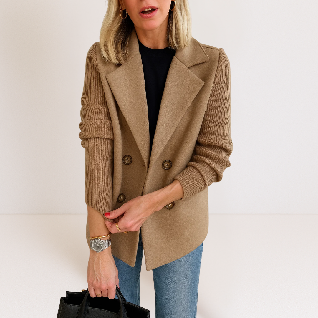 Elena™ | Luxe Double-Breasted Blazer