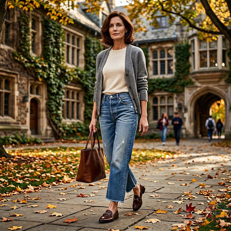 Wieke™ | Premium Cropped Jeans – Tijdloze Pasvorm & Moeiteloze Stijl