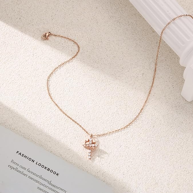 Bloom ™ | Kruis & Kroon Ketting