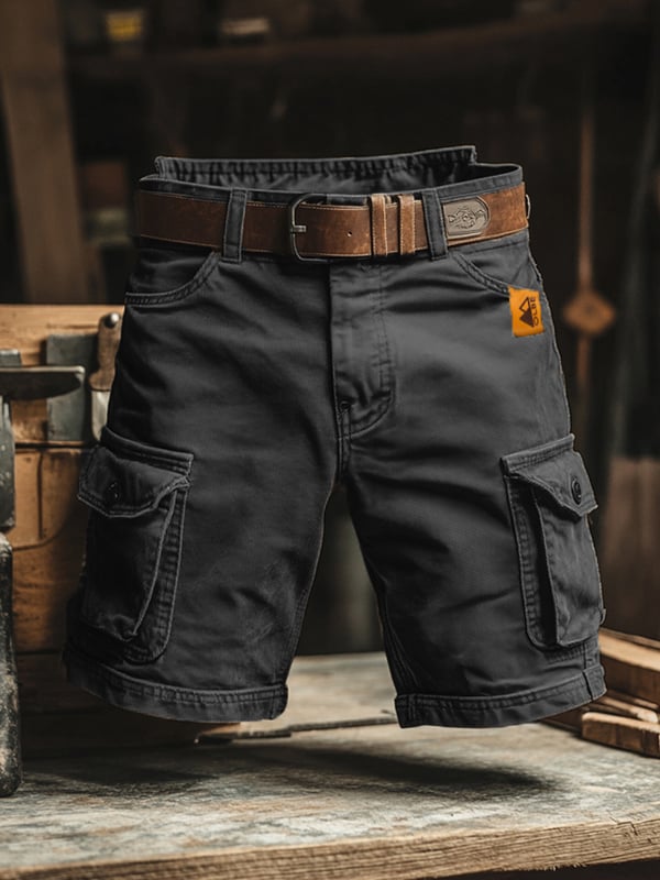 Sven | Korte cargo retro met meerdere zakken