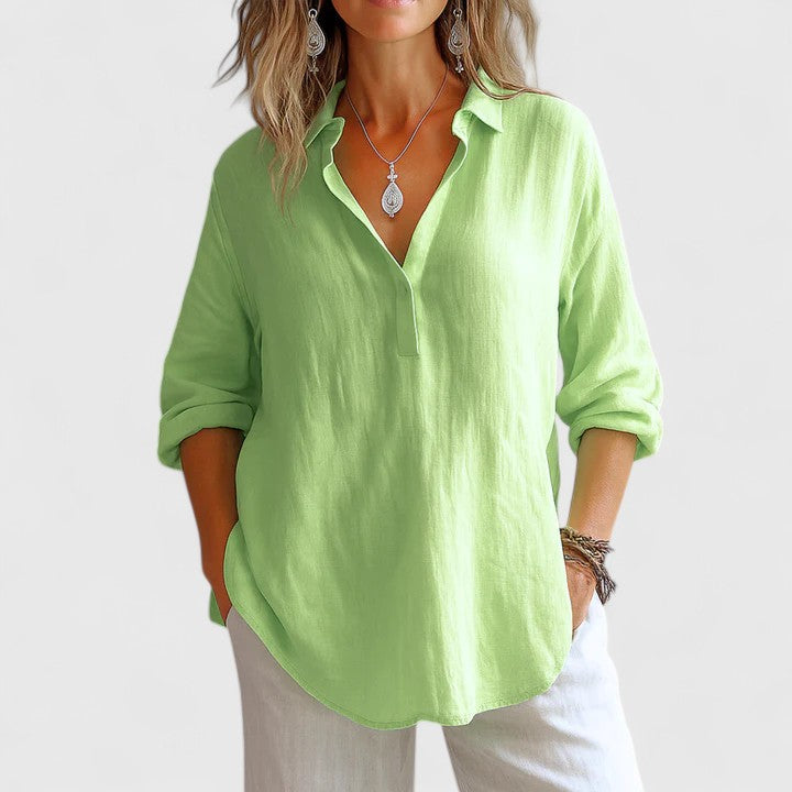 Bloom™ | Comfortabele Linnen Blouse