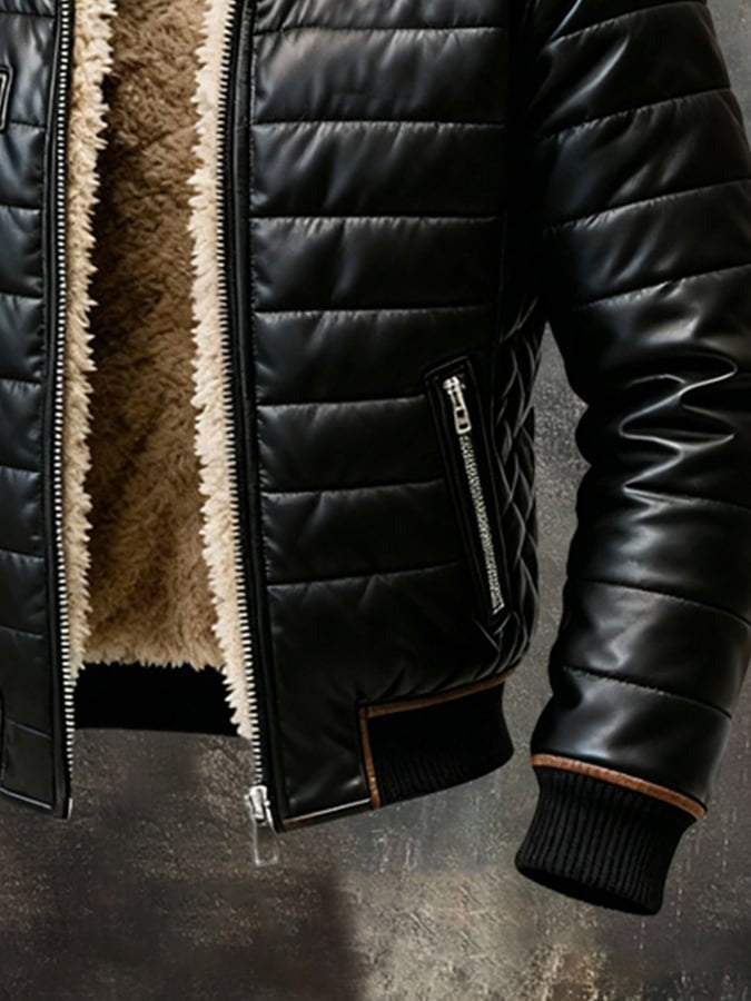 Jasper™ | Geïsoleerde Leren Herenjas