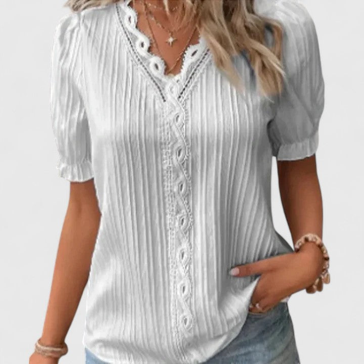 Bloom™ | Elegante V-hals Blouse