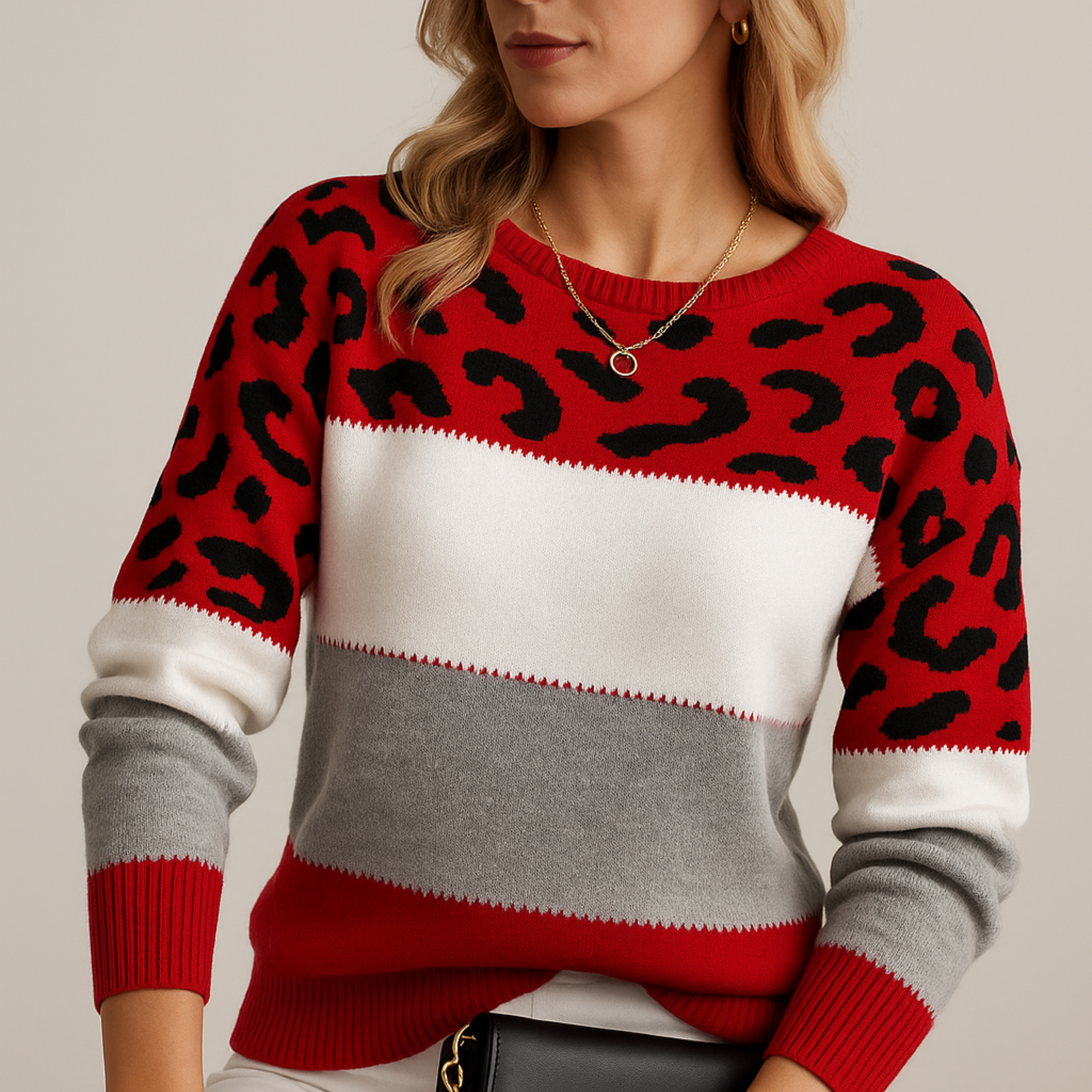 Camilla™ | Premium gebreide luipaardtrui – moeiteloos chic en uiterst comfortabel