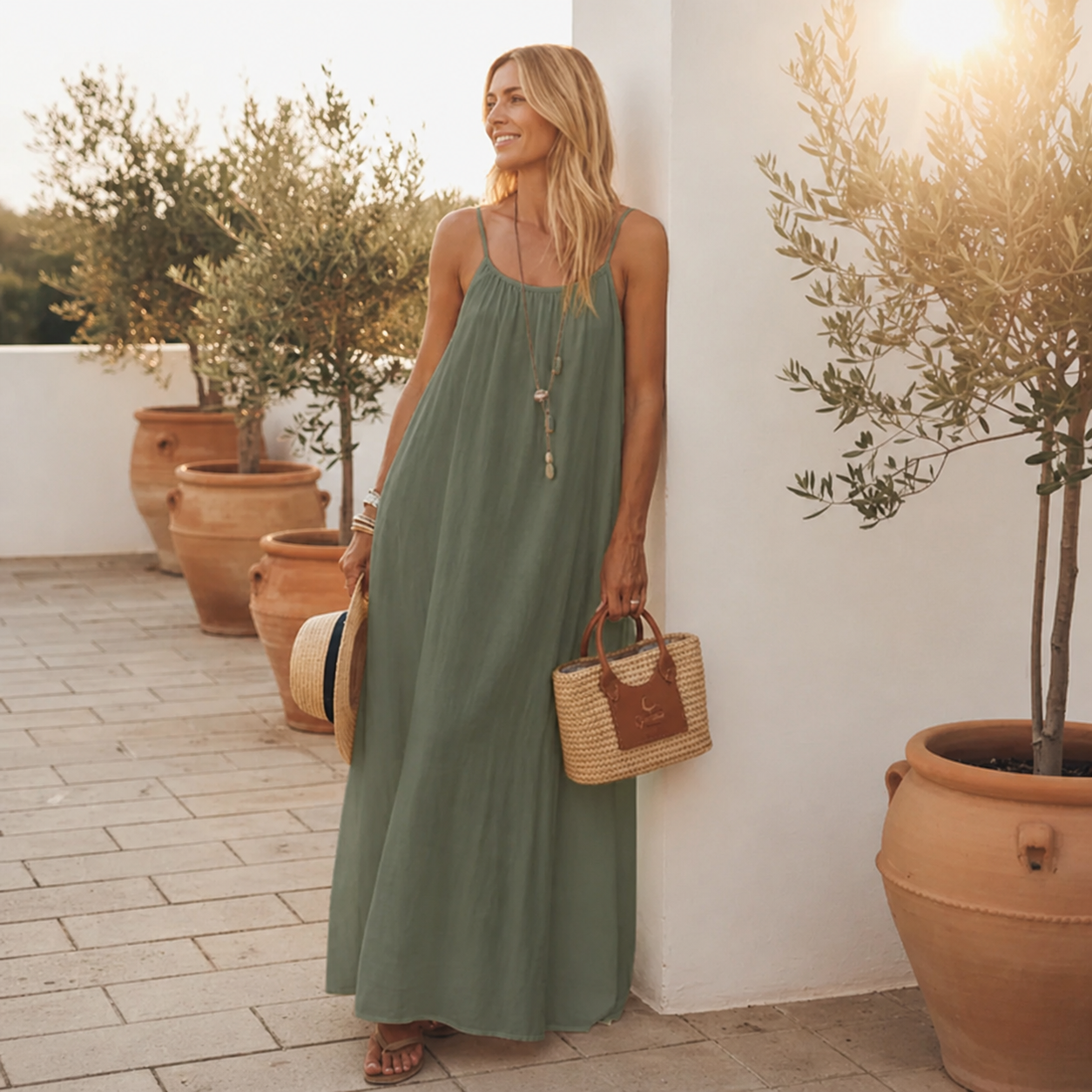 Romee™ | Maxi Jurk met Open Rug – Ongedwongen Vrouwelijkheid & Gewichtloos Draagcomfort