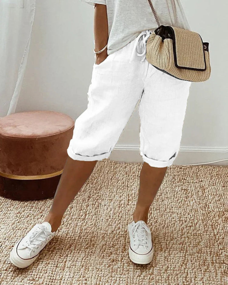 Bloom™ | Katoen linnen Dames Shorts