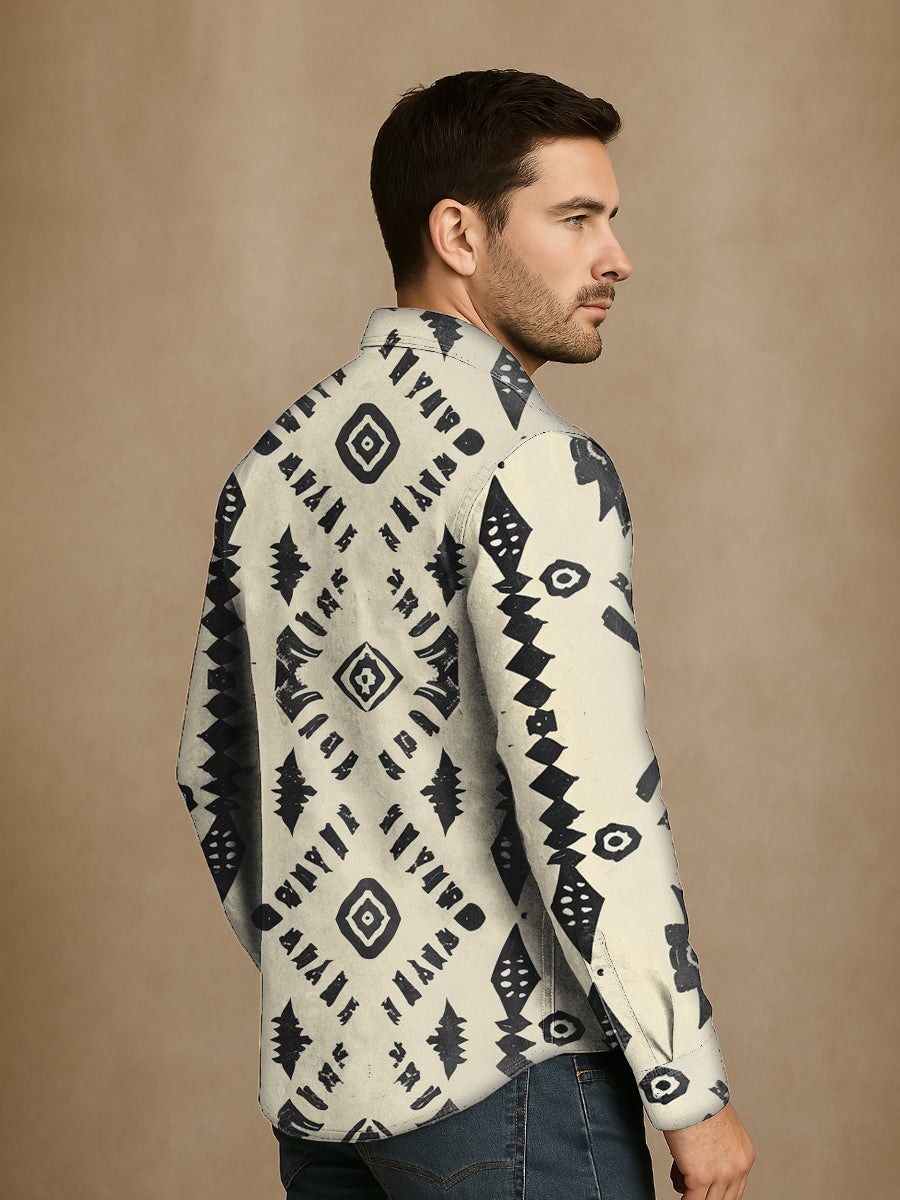 Bloom™ | Western Print Overhemd – Stoere Stijl & Tijdloos Karakter