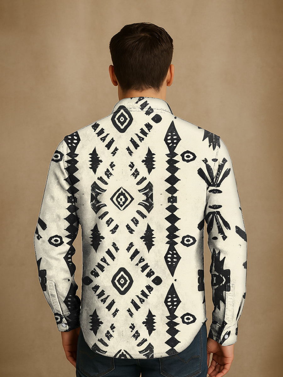 Bloom™ | Western Print Overhemd – Stoere Stijl & Tijdloos Karakter