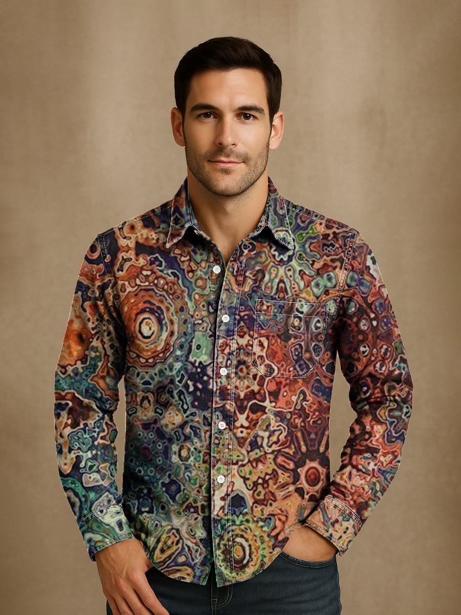 Bloom™ | Luxe Artistiek Print Overhemd – Unieke Stijl & Expressief Karakter
