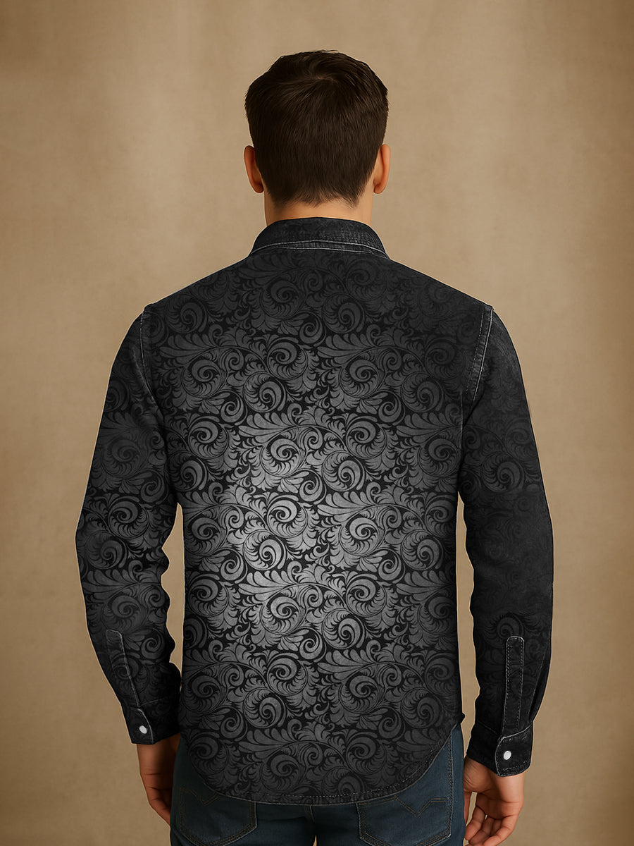 Bloom™ | Verfijnd Patroon Overhemd – Tijdloze Stijl & Subtiel Karakter