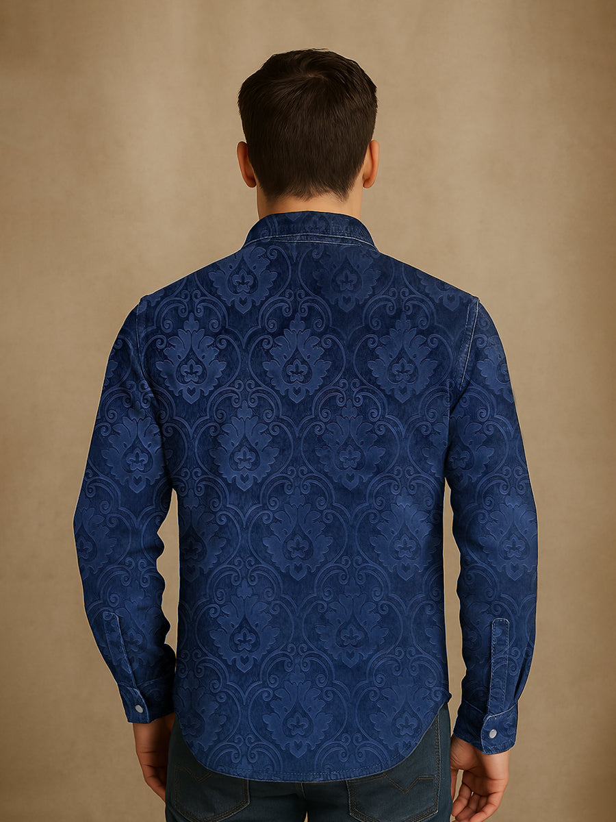 Bloom™ | Gedetailleerd Print Overhemd – Tijdloze Stijl & Verfijnd Comfort
