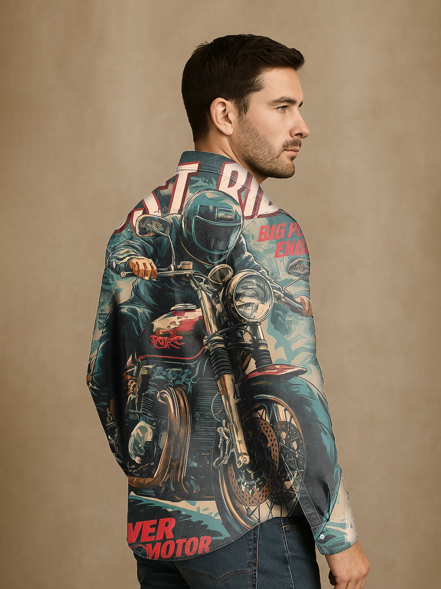 Bloom™ | Vintage Biker Overhemd – Stoere Look & Vrije Spirit