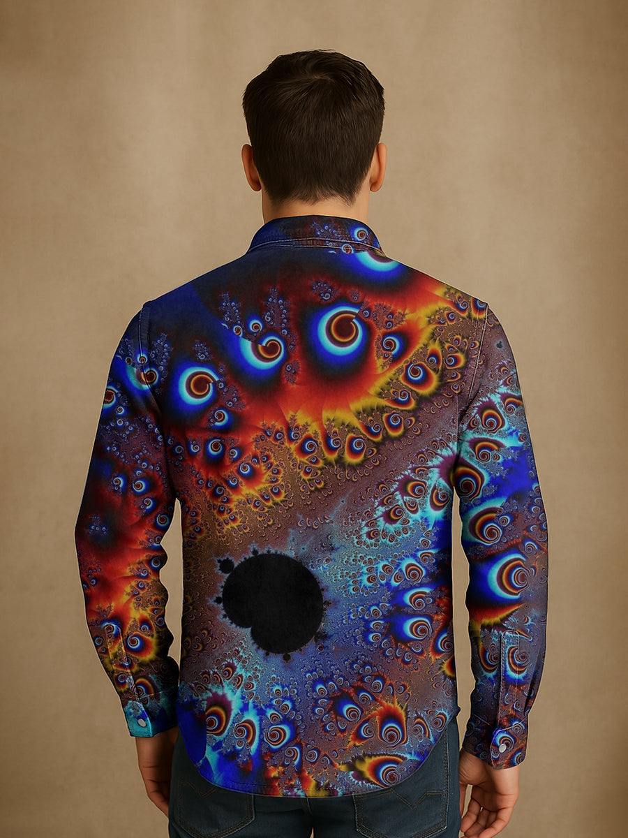 Bloom™ | Premium Artistiek Print Overhemd – Unieke Stijl & Expressief Comfort