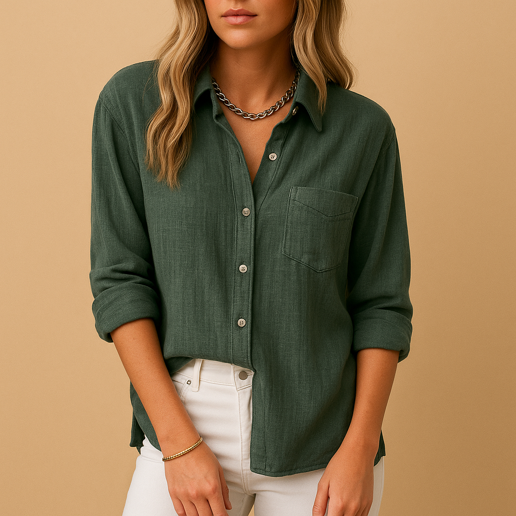 Maxime | Blouse met lange mouwen voor dames | Oversized en chic casual