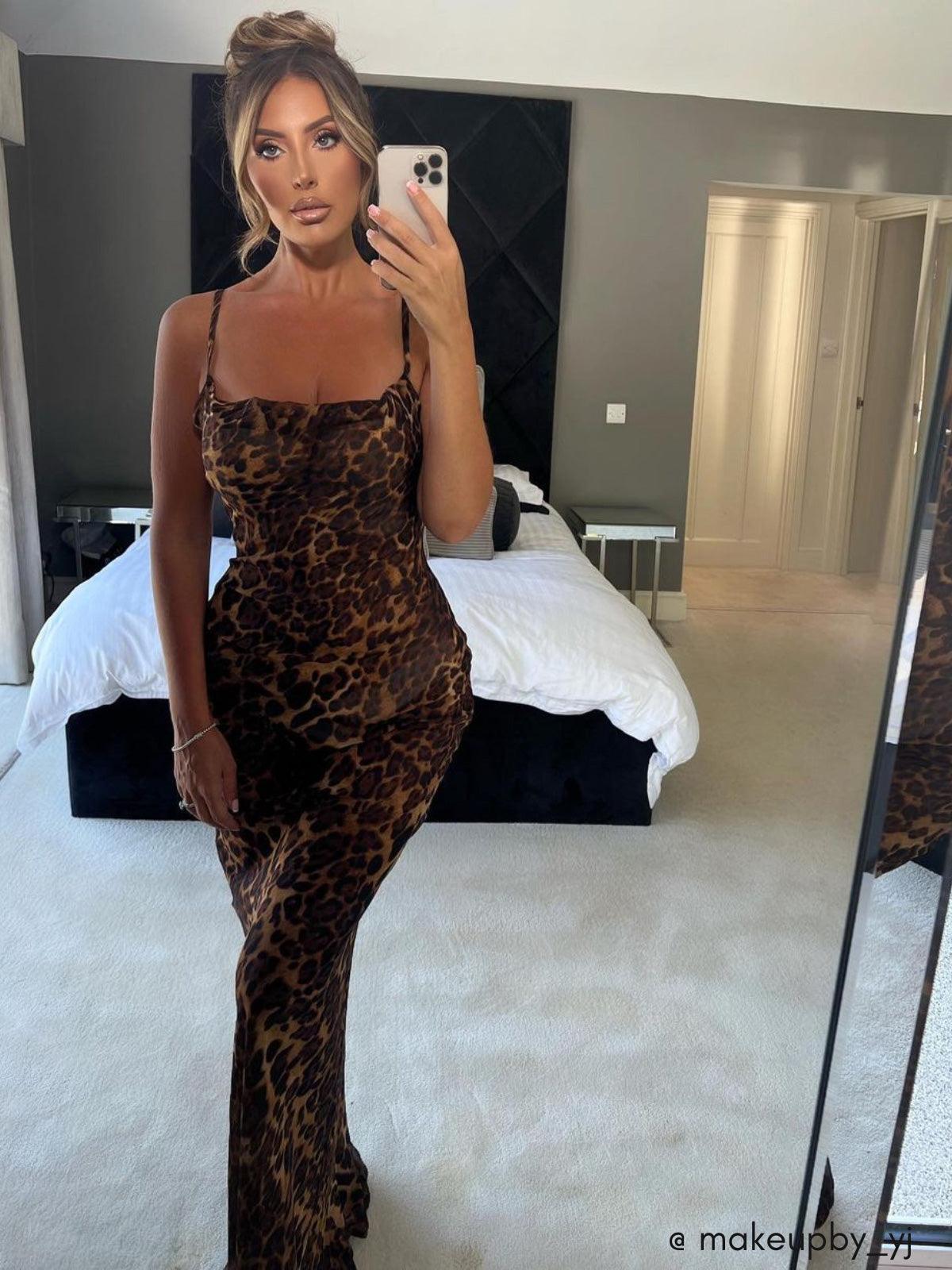 Bloom ™ | Romy - Luipaardprint Maxi-jurk