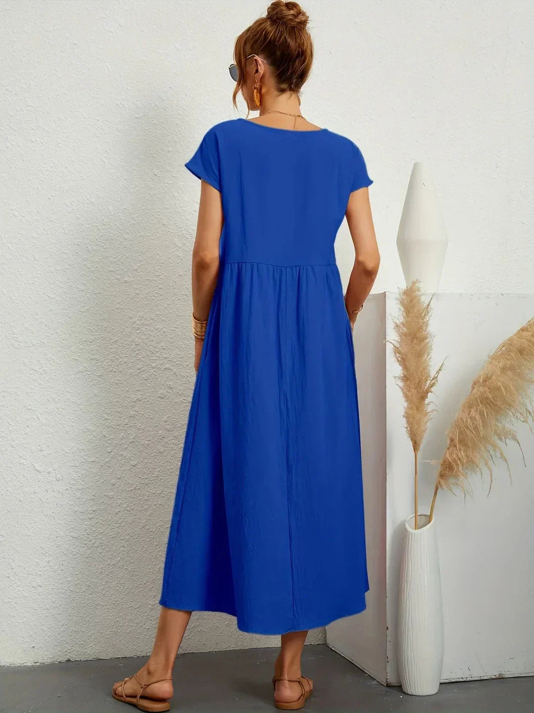 Gabrielle™ | Soepelvallende midijurk – Tijdloze elegantie & beperkte voorraad
