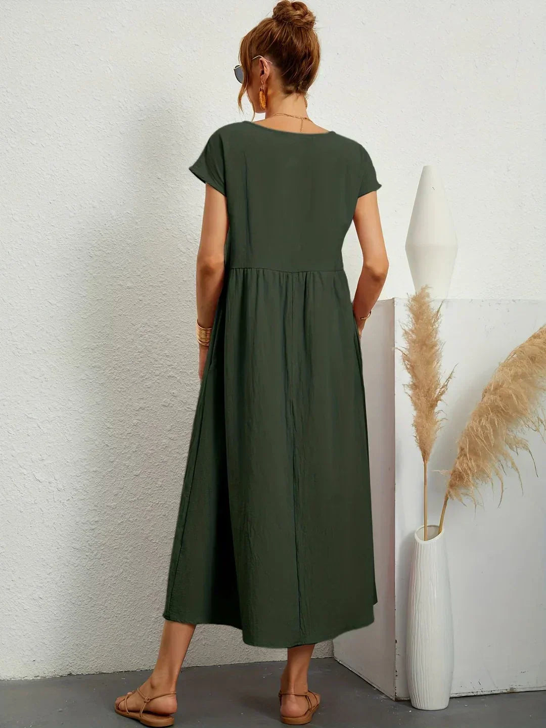 Gabrielle™ | Soepelvallende midijurk – Tijdloze elegantie & beperkte voorraad