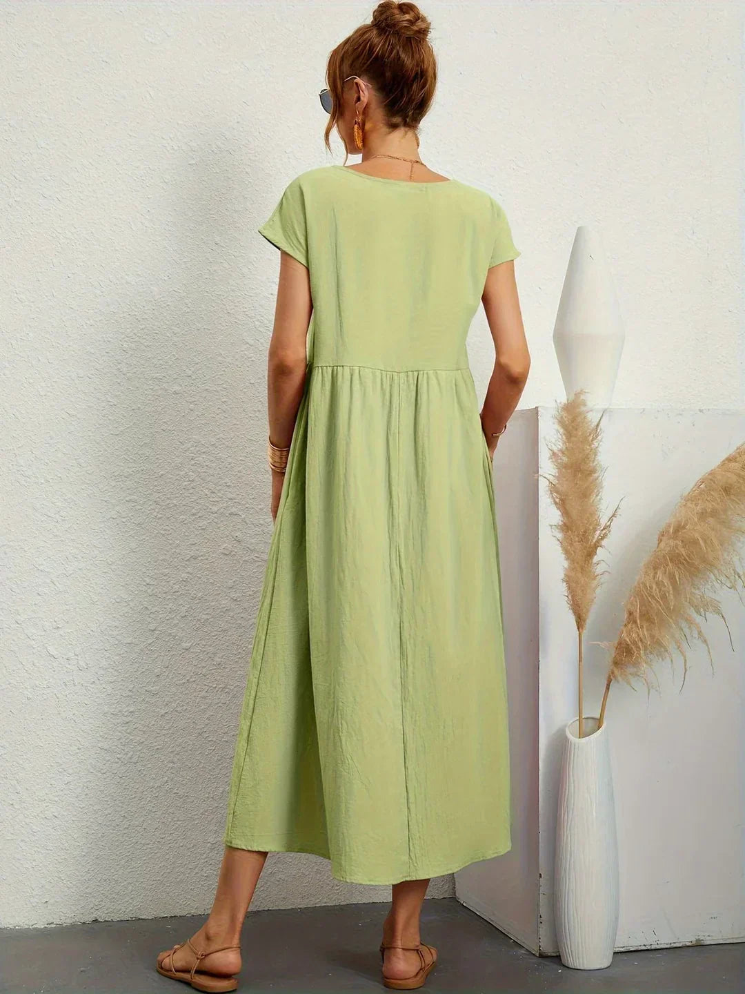 Gabrielle™ | Soepelvallende midijurk – Tijdloze elegantie & beperkte voorraad
