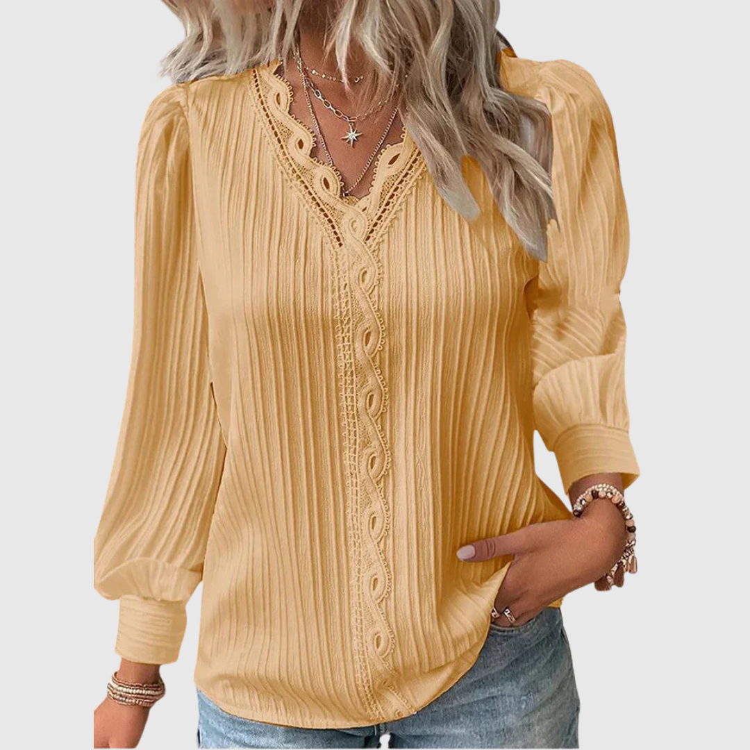 Andrea™ | Elegante trui-blouse