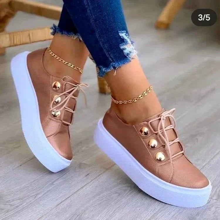 Serena | Orthopedische Rondneus Platform Sneakers™
