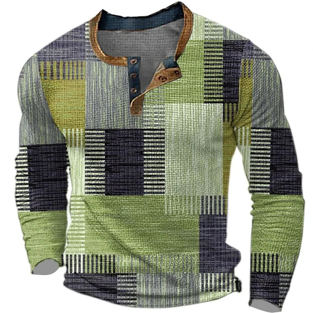 Joris™ | Kleurrijk Heren Shirt met Lange Mouwen – Karakter & Comfort