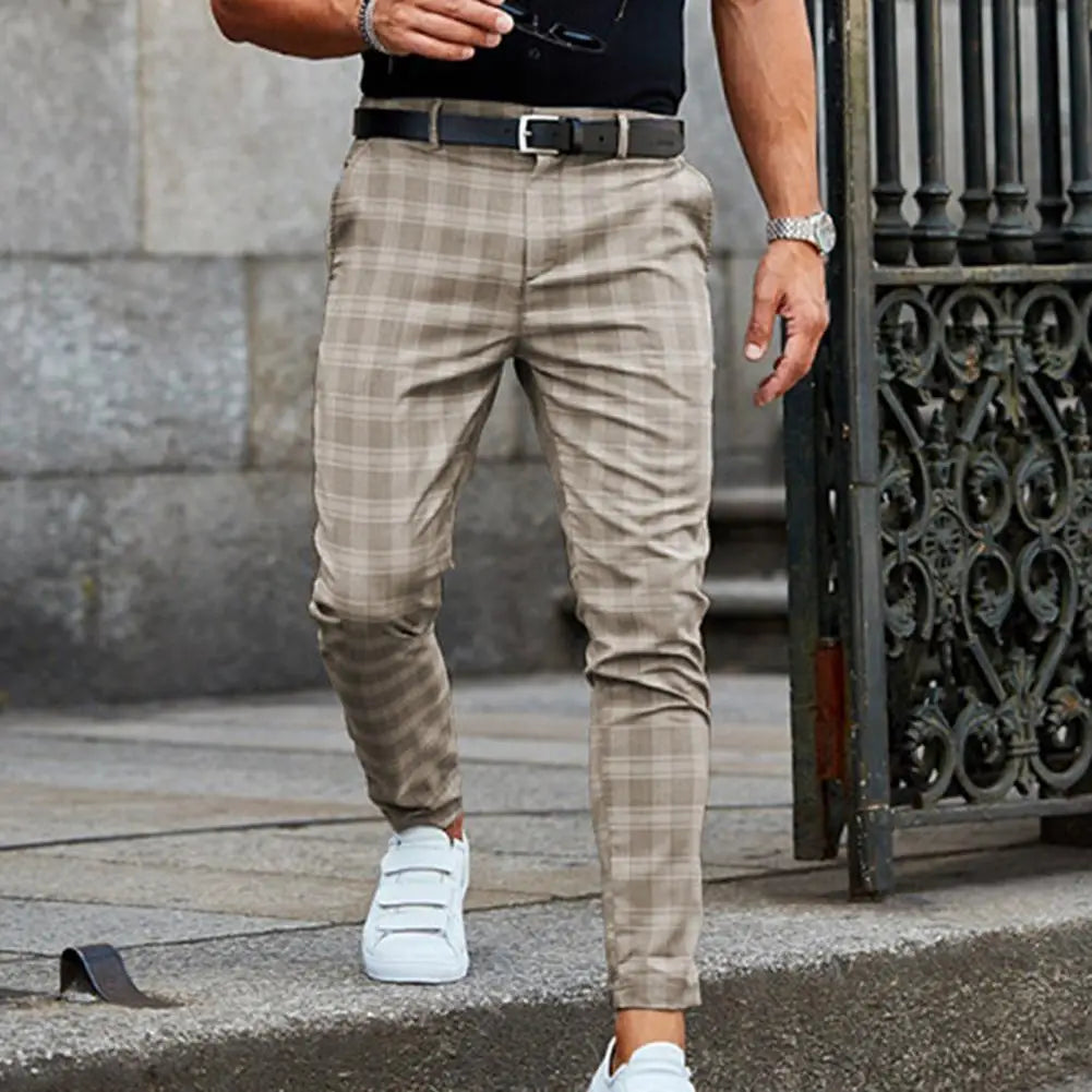Bloom™ | Casual Geruite Herenbroek