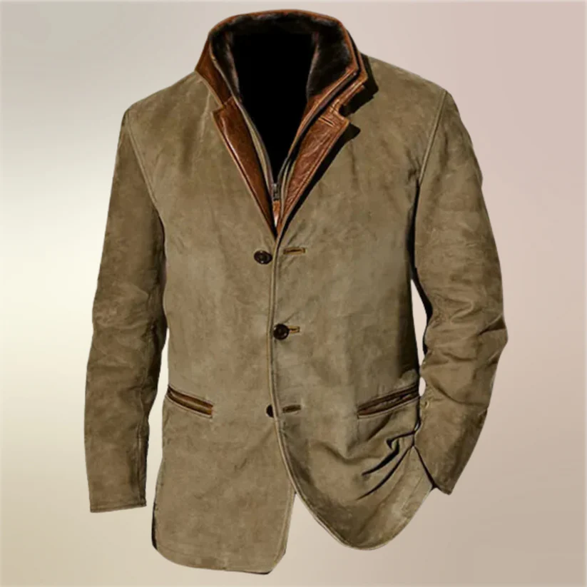 Lucas™ | Premium vintage winterjas voor heren – Tijdloze stijl en zelfverzekerd comfort bij koud weer