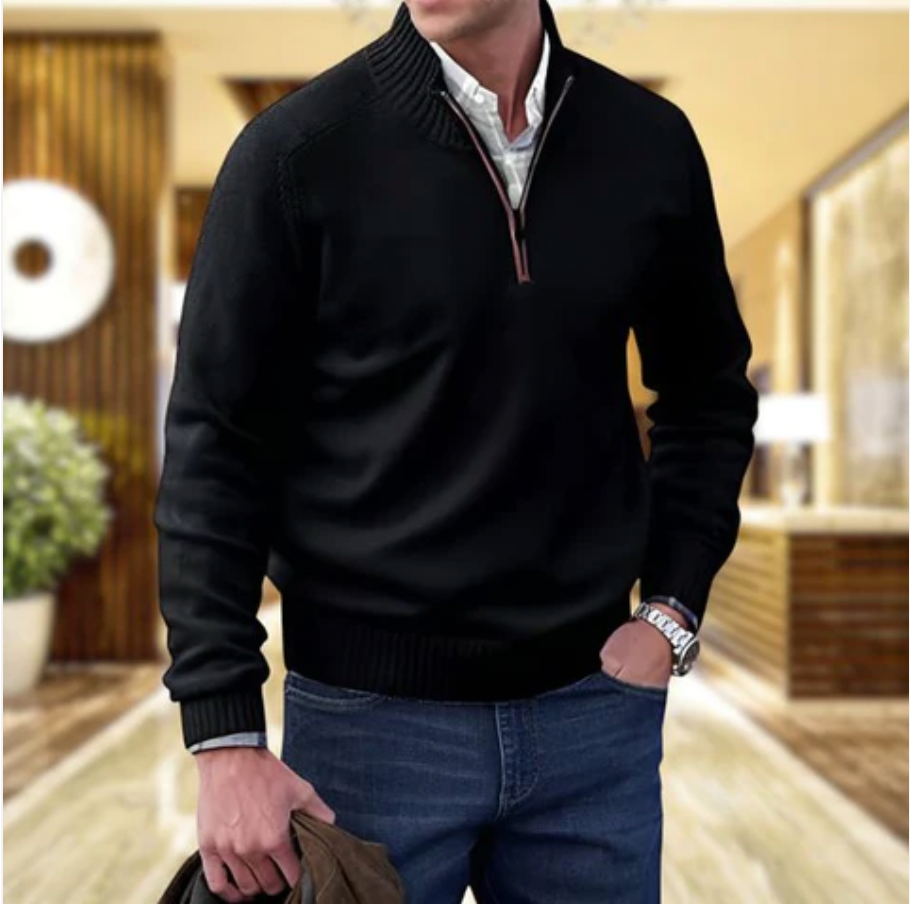 Sjoerd™ | Zip Trui met Kraag – Stijlvol Comfort & Moeiteloze Veelzijdigheid ( 1+1 Gratis )