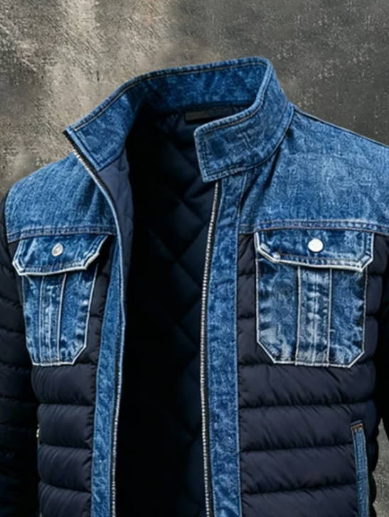 Bloom™ | Premium Gevoerde Denim Jas- Warm, stoer & comfortabel