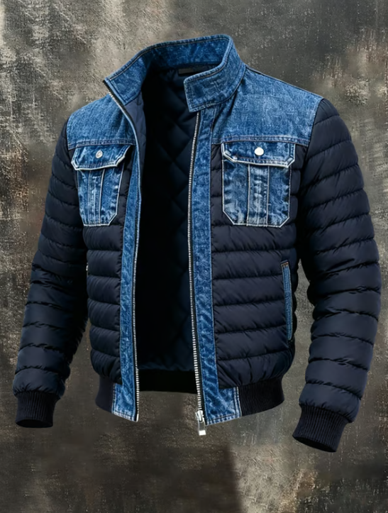 Bloom™ | Premium Gevoerde Denim Jas- Warm, stoer & comfortabel