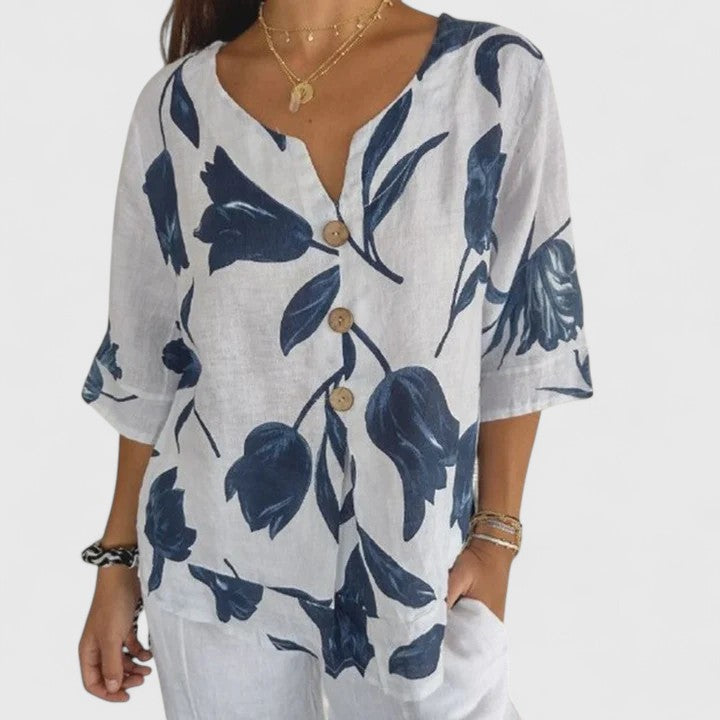 Bloom™ | Elegante Bloemenprint Blouse