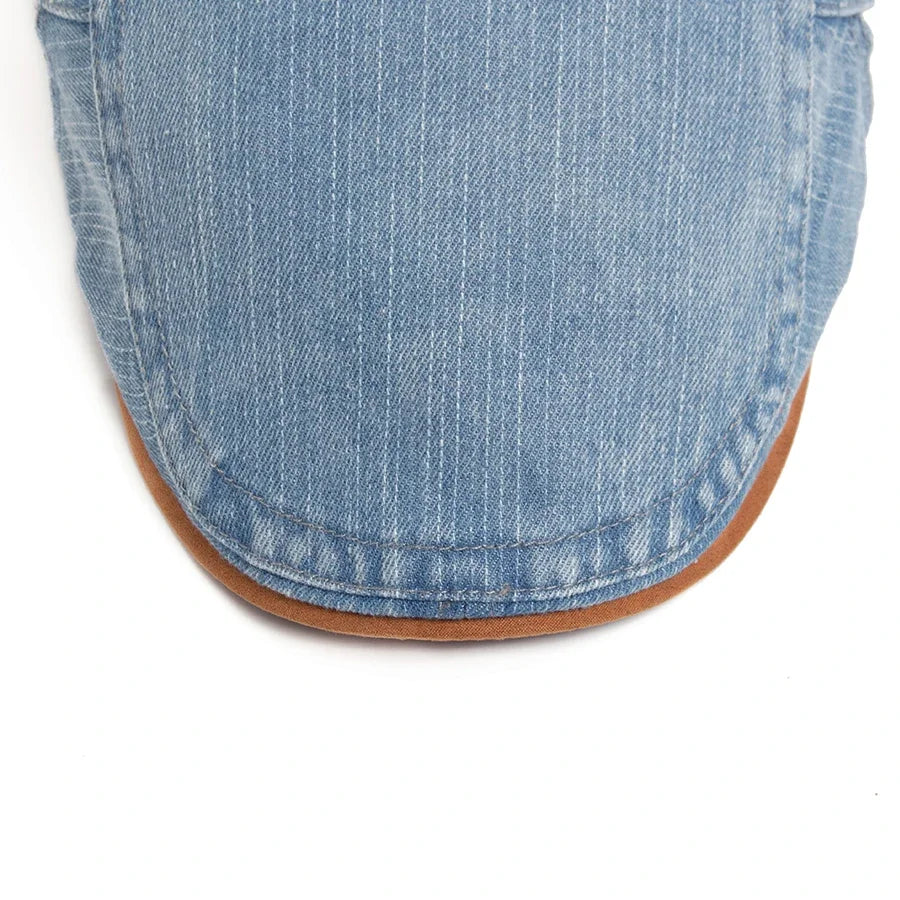 Thijs™ | Premium Denim Flat Cap – Tijdloze Stijl & Dagelijks Comfort.