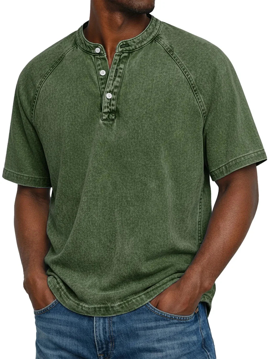 Mees™ | Vintage Henley – Karaktervolle Stijl & Comfortabele Pasvorm