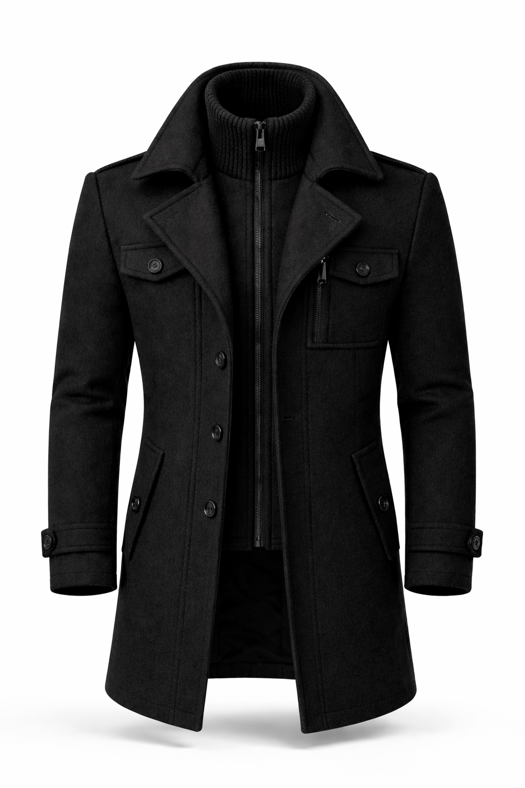 Herman™ | Luxe Winter Overjas – Tijdloze Klasse, Warmte & Verfijnde Structuur